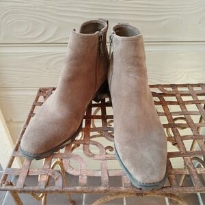 Blondo Tan Suede Ankle Boots
